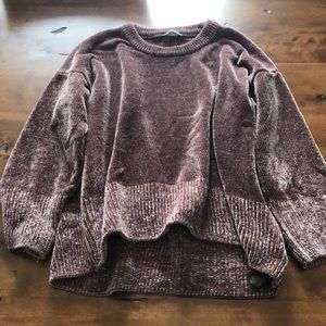 Oversized Fit Chenille Sweater